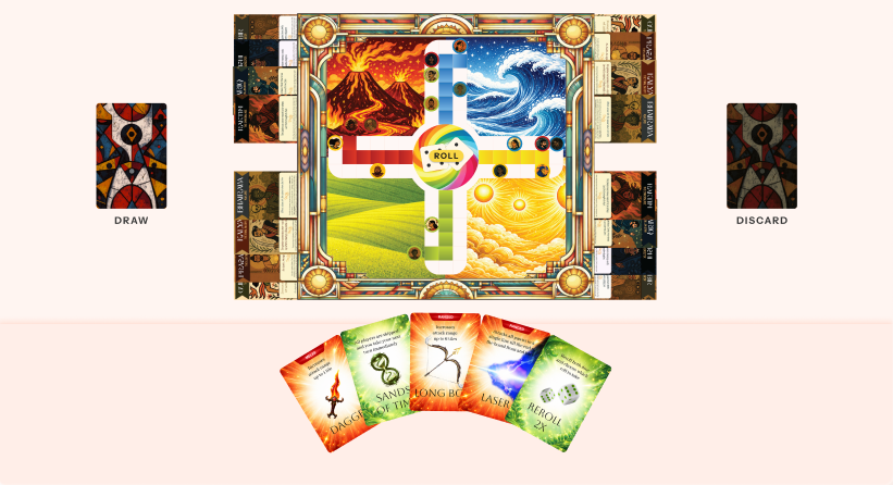 Temporary gameplay screen placeholder for the Ludo Cards prototype.